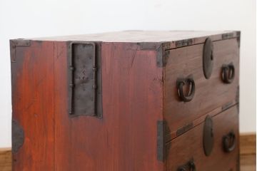アンティーク家具　古民具・骨董　古いお家の時代箪笥ローボード?(ローチェスト)