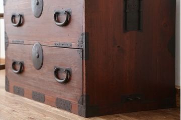 アンティーク家具　古民具・骨董　古いお家の時代箪笥ローボード?(ローチェスト)