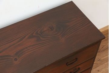 アンティーク家具　アンティーク　シックな時代箪笥ローチェスト(ローボード)