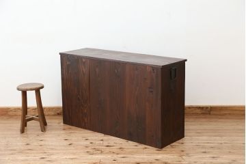 アンティーク家具　アンティーク　シックな時代箪笥ローチェスト(ローボード)