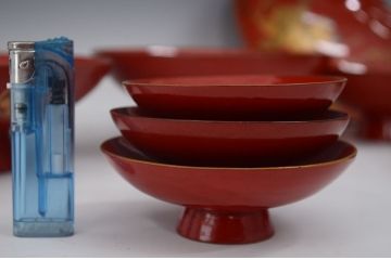 アンティーク雑貨　大正〜昭和初期!古い蒔絵の木製お椀など　16点(漆器)