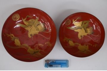 アンティーク雑貨　大正〜昭和初期!古い蒔絵の木製お椀など　16点(漆器)