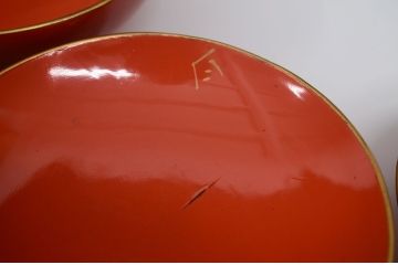 アンティーク雑貨　大正〜昭和初期!古い蒔絵の木製お椀など　16点(漆器)