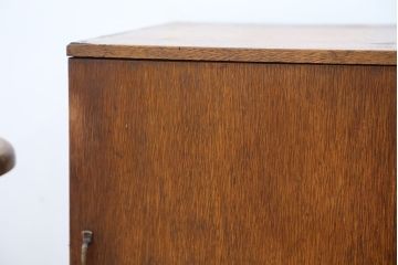 アンティーク家具　アンティーク　古い木の小さなカルテケース(書類棚、カードケース、図書館、図書室)(5)