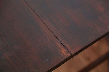 アンティーク家具　アンティーク　素敵な雰囲気!古い木の使い込まれた作業台(テーブル、机)
