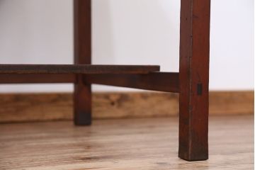 アンティーク家具　アンティーク　素敵な雰囲気!古い木の使い込まれた作業台(テーブル、机)