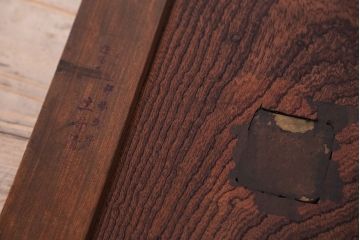 アンティーク家具　古民具・骨董　欅材玉杢引き戸の収納箪笥サイドボード(水屋箪笥、下駄箱、食器棚、収納棚)
