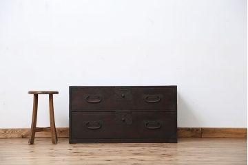 アンティーク家具　古民具・骨董　時代箪笥ローボード(ローチェスト)