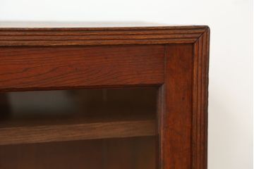 アンティーク家具　アンティーク　希少!珍しいサイズの薄型収納棚(本棚、飾り棚)
