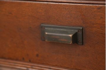 アンティーク家具　アンティーク　希少!珍しいサイズの薄型収納棚(本棚、飾り棚)