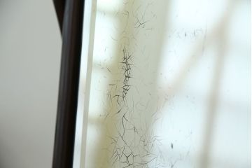 アンティーク家具　古民具・骨董　時代物　総唐木材の上質な鏡台(姿見)