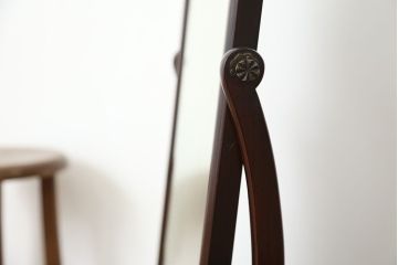 アンティーク家具　古民具・骨董　時代物　総唐木材の上質な鏡台(姿見)