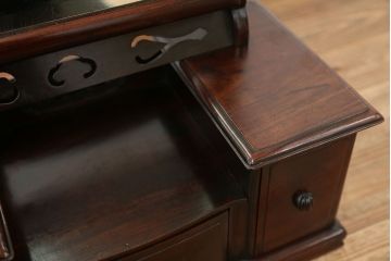 アンティーク家具　古民具・骨董　時代物　総唐木材の上質な鏡台(姿見)