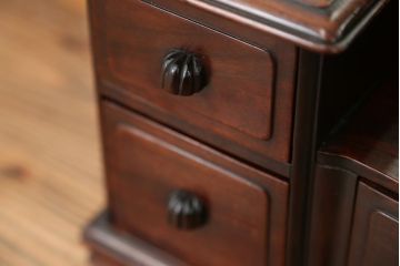 アンティーク家具　古民具・骨董　時代物　総唐木材の上質な鏡台(姿見)