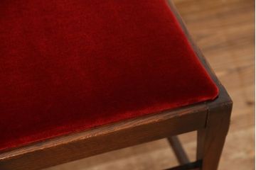 アンティーク家具　イギリスアンティーク　彫刻!オーク材ダイニングチェア　2脚セット(英国・椅子)