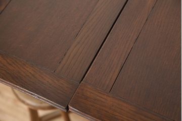 ヴィンテージ家具　イギリスビンテージ　シンプルなドローリーフテーブル(エクステンションテーブル)