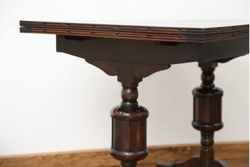ヴィンテージ家具　イギリスビンテージ　シンプルなドローリーフテーブル(エクステンションテーブル)