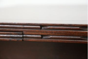 ヴィンテージ家具　イギリスビンテージ　シンプルなドローリーフテーブル(エクステンションテーブル)