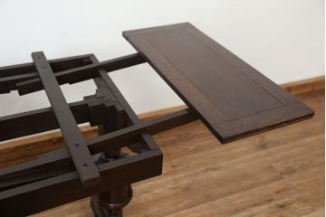 ヴィンテージ家具　イギリスビンテージ　シンプルなドローリーフテーブル(エクステンションテーブル)