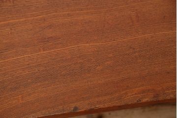 アンティーク家具　★古民具・骨董　特大!木目の素晴らしい一枚板ちゃぶ台(テーブル、座卓)