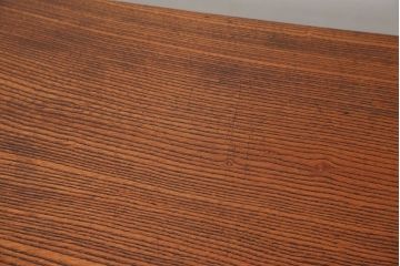 アンティーク家具　★古民具・骨董　特大!木目の素晴らしい一枚板ちゃぶ台(テーブル、座卓)