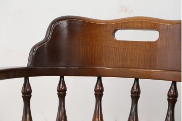 中古　飛騨産業　キツツキマーク穂高シリーズアームチェア(ダイニングチェア)2脚セット
