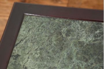 アンティーク雑貨　中古　唐木の大理石の花台