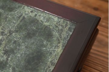 アンティーク雑貨　中古　唐木の大理石の花台