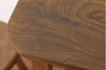アンティーク家具　アンティーク　天板ケヤキ　高脚花台