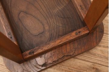 アンティーク家具　アンティーク　天板ケヤキ　高脚花台