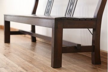 アンティーク家具　アンティーク　大正ロマン　古い洋館の上質なベンチ(長椅子)