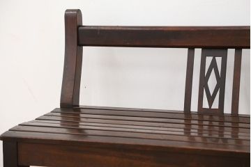 アンティーク家具　アンティーク　大正ロマン　古い洋館の上質なベンチ(長椅子)