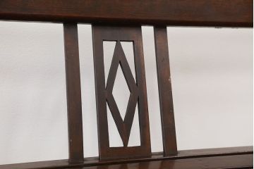 アンティーク家具　アンティーク　大正ロマン　古い洋館の上質なベンチ(長椅子)