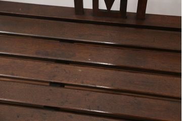 アンティーク家具　アンティーク　大正ロマン　古い洋館の上質なベンチ(長椅子)