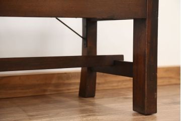 アンティーク家具　アンティーク　大正ロマン　古い洋館の上質なベンチ(長椅子)