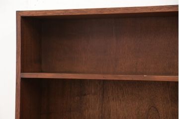 アンティーク家具　★アンティーク　古い木の縦型・薄型本棚(飾り棚)