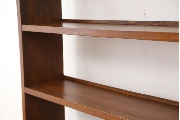 アンティーク家具　アンティーク　素敵なデザイン!古いナラ材の引き出し付き本棚(飾り棚、陳列棚)