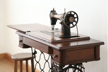 アンティーク家具　アンティーク　足踏みシンガーミシン(SINGER)