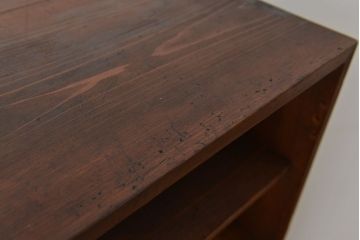 アンティーク家具　アンティーク　古い木の引き出し付き飾り棚(チェスト)