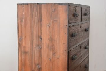 アンティーク家具　★アンティーク　古い木のシンプルなチェスト?