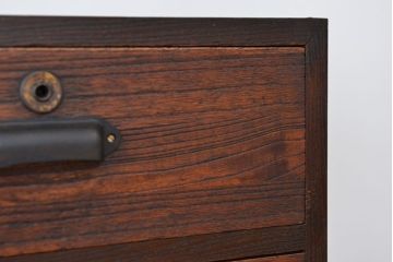 アンティーク家具　★アンティーク　古い木のシンプルなチェスト?