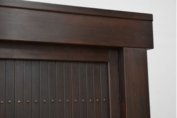 アンティーク家具　古民具・骨董　シックでモダンな関西水屋箪笥(食器棚、収納棚)