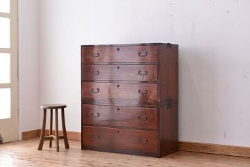 アンティーク家具　☆アンティーク　とてもきれいな二段重ね箪笥