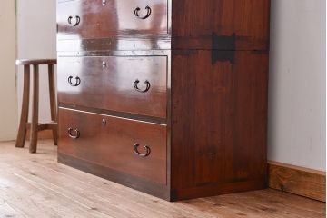 アンティーク家具　☆アンティーク　とてもきれいな二段重ね箪笥