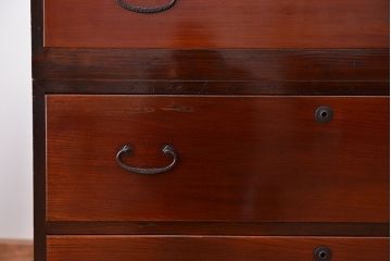 アンティーク家具　☆アンティーク　とてもきれいな二段重ね箪笥