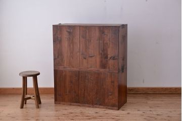 アンティーク家具　☆アンティーク　とてもきれいな二段重ね箪笥
