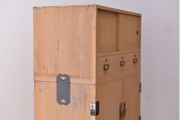 アンティーク家具　アンティーク　桐三段重ね箪笥(桐箪笥、桐たんす)
