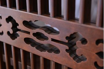 アンティーク家具　古民具・骨董　関西収納箪笥(水屋箪笥、ガラスケース、食器棚、収納棚)