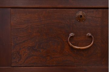 アンティーク家具　古民具・骨董　関西収納箪笥(水屋箪笥、ガラスケース、食器棚、収納棚)
