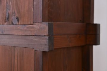 アンティーク家具　古民具・骨董　関西収納箪笥(水屋箪笥、ガラスケース、食器棚、収納棚)